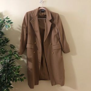 Vintage wool camel-colored coat